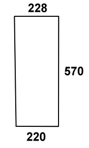 szyba przednia dolna do ciągnika Steyr - 134171082