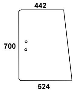 Szyba boczna lewa, prawa do ciągnika Deutz-Fahr 04383617
