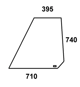 Szyba przednia do ciągnika Fendt - F182800201260