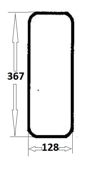 Szyba przednia dolna prawa do ciągnika Ursus (031)
