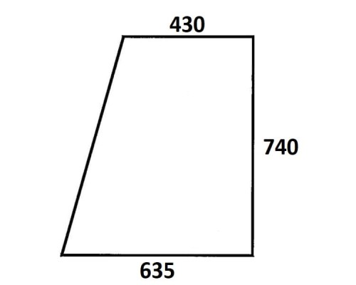 Szyba drzwi górna lewa, prawa do ciągnika Ursus (140)