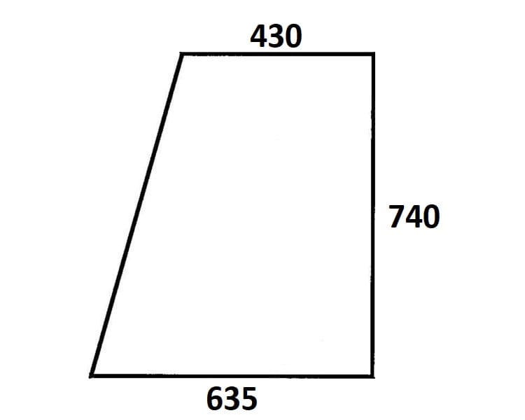 Szyba drzwi górna lewa, prawa do ciągnika Ursus (140)