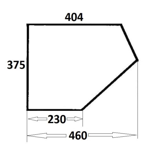 Szyba drzwi dolna lewa, prawa do ciągnika Ursus (143)