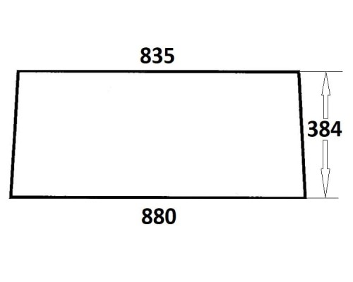 Szyba tylna do ciągnika Ursus (139)