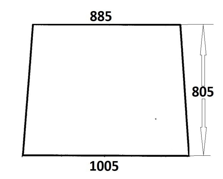 Szyba przednia do ciągnika Ursus (134)