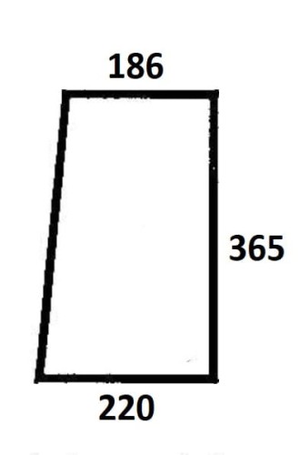 Szyba przednia dolna lewa do ciągnika Ursus (132)