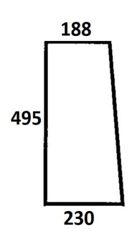 Szyba przednia dolna prawa do ciągnika Ursus (131)