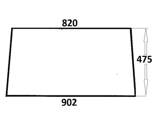 Szyba tylna do ciągnika Ursus (130)
