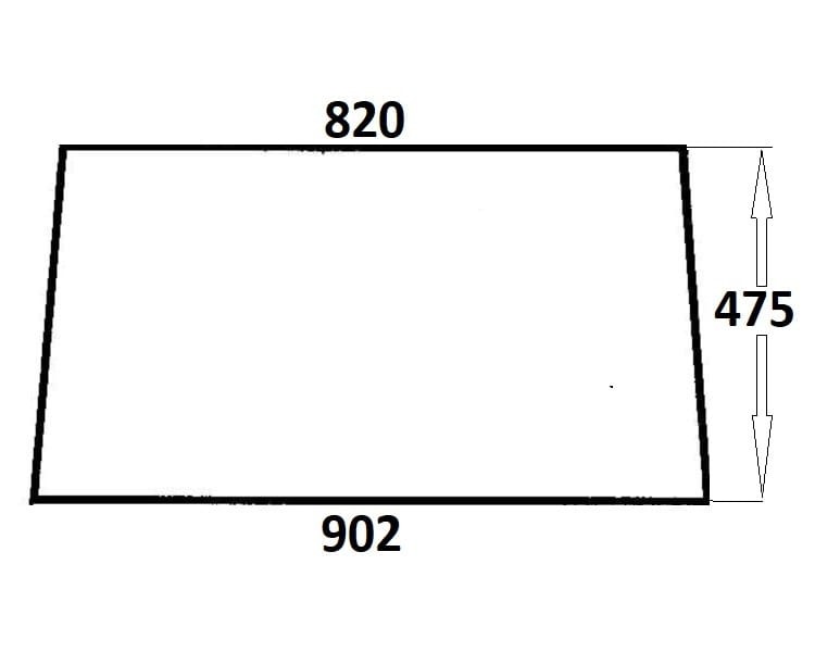Szyba tylna do ciągnika Ursus (130)