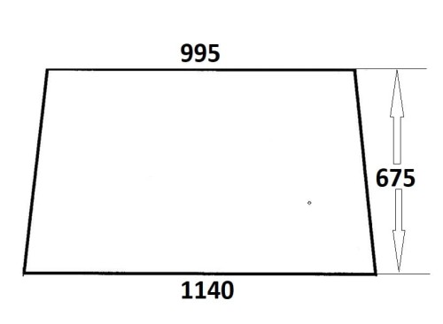 Szyba przednia do ciągnika Ursus (680)