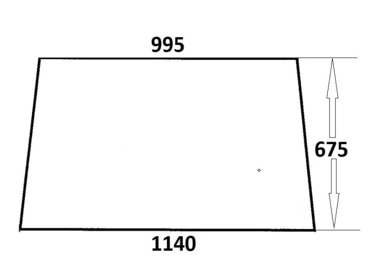 Szyba przednia do ciągnika Ursus (680)