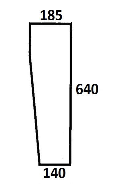 Szyba przednia dolna lewa, prawa do ciągnika Ursus (683)