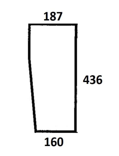 Szyba przednia dolna lewa, prawa do ciągnika Ursus (683a)