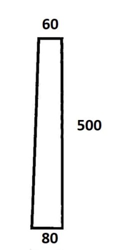 Szyba tylna narożna lewa, prawa do ciągnika Ursus C-360 Kunów blaszanka, czterdziestka (006)