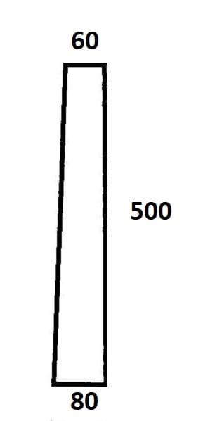 Szyba tylna narożna lewa, prawa do ciągnika Ursus C-360 Kunów blaszanka, czterdziestka (006)