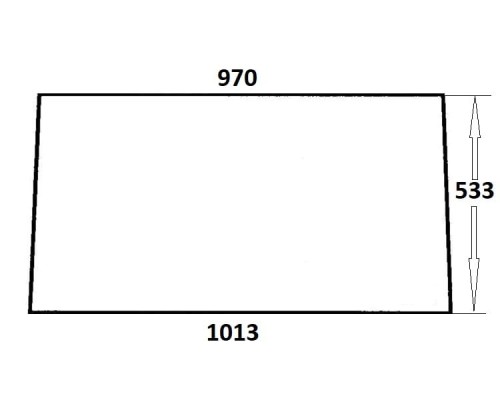 Szyba tylna do ciągnika Ursus (101)