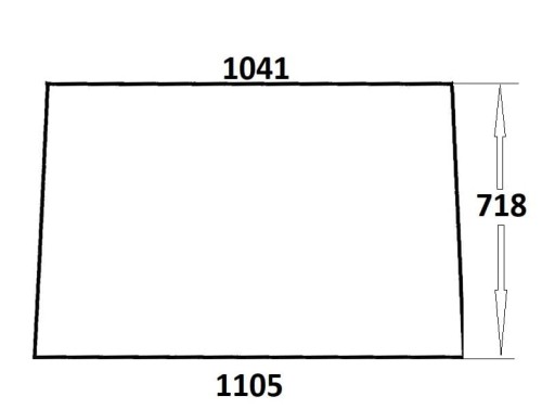 Szyba przednia do ciągnika Ursus (320)