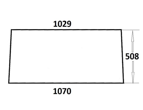 Szyba tylna do ciągnika Ursus (321)