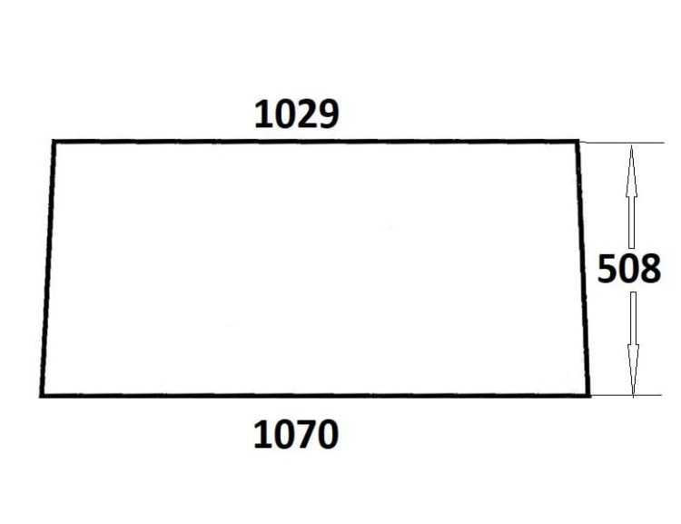 Szyba tylna do ciągnika Ursus (321)