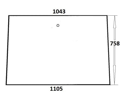 Szyba przednia do ciągnika Ursus (035)