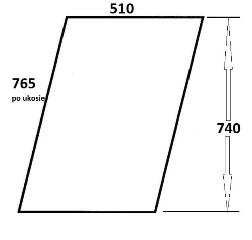 Szyba drzwi lewe otwierane do ciągnika Ursus (030)