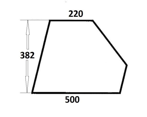 Szyba drzwi dolna lewa, prawa do ciągnika Ursus (124)