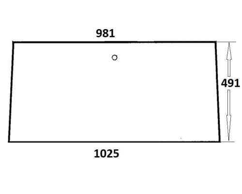 Szyba tylna do ciągnika Ursus (034)