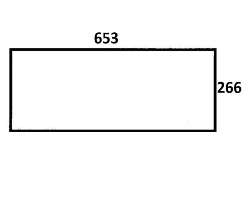 Szyba tylna dolna do ciągnika Ursus (123a)