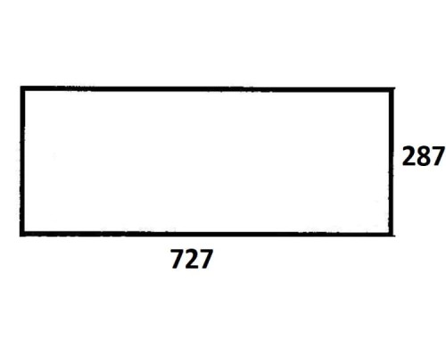 Szyba tylna dolna do ciągnika Ursus (387)