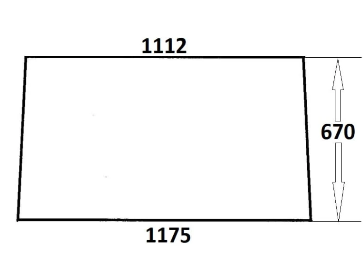 Szyba przednia do ciągnika Ursus (662)