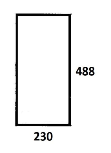 Szyba przednia dolna lewa, prawa do ciągnika Ursus (663)