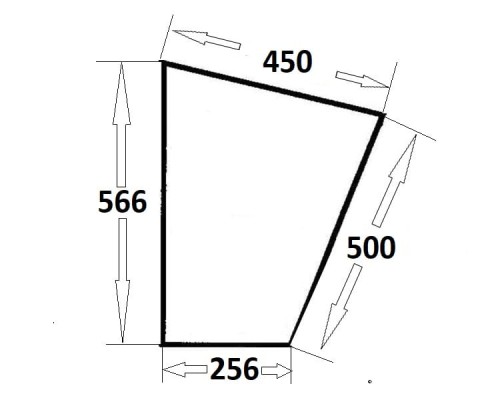 Szyba drzwi dolna lewa, prawa do ciągnika Ursus (661)