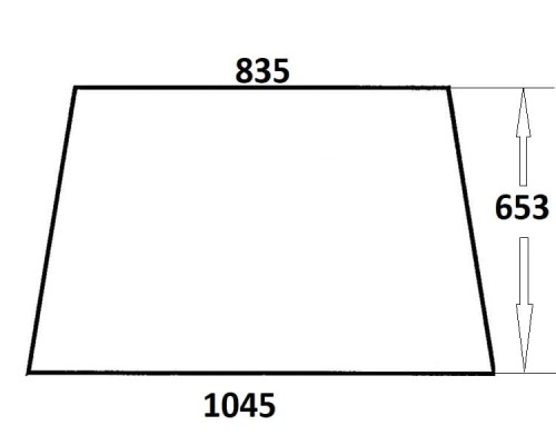 Szyba przednia do ciągnika Ursus (305)