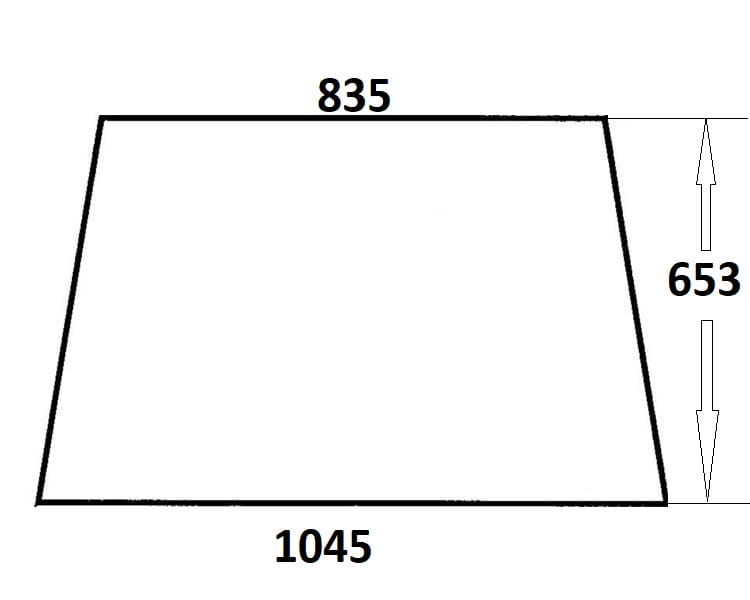 Szyba przednia do ciągnika Ursus (305)