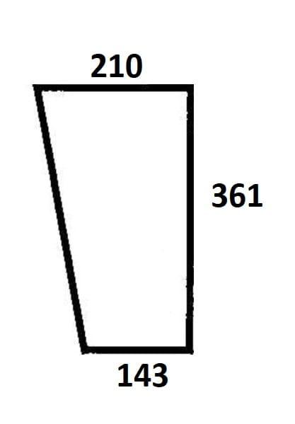 Szyba przednia dolna lewa, prawa do ciągnika Ursus (306)