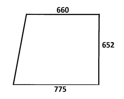 Szyba drzwi prawe do ciągnika Ursus (308)
