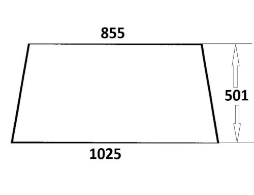 Szyba tylna do ciągnika Ursus (307)
