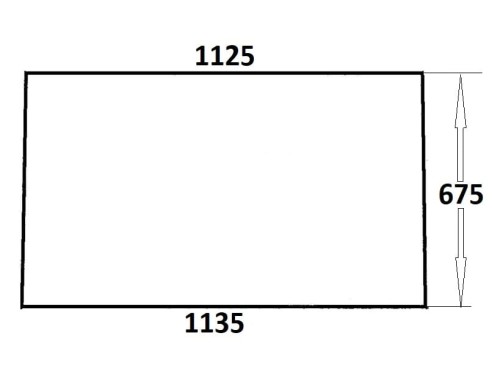 Szyba przednia do ciągnika Ursus (796)