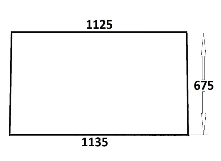 Szyba przednia do ciągnika Ursus (796)