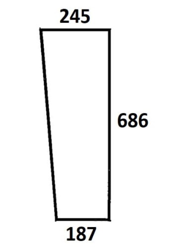 Szyba przednia dolna lewa, prawa do ciągnika Ursus (797)