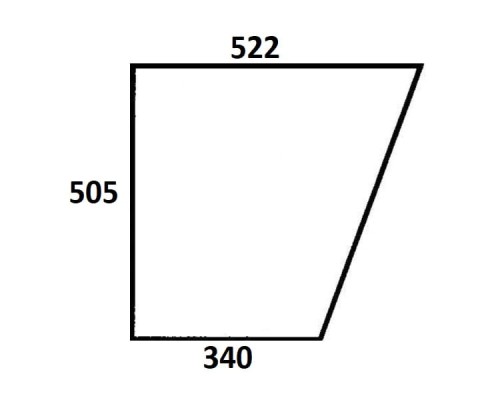 Szyba drzwi dolna lewa, prawa do ciągnika Ursus (801)