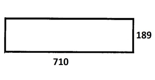 Szyba tylna dolna do ciągnika Ursus (802)