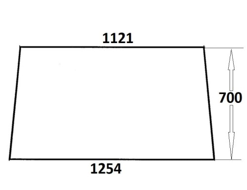 Szyba przednia do ciągnika Ursus (809)