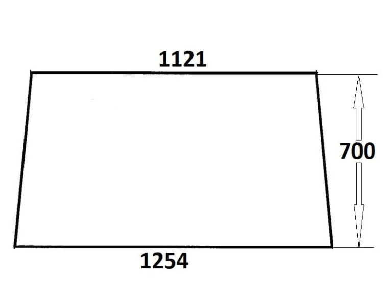 Szyba przednia do ciągnika Ursus (809)