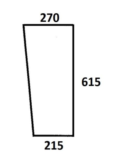 Szyba przednia dolna lewa, prawa do ciągnika Ursus (810)