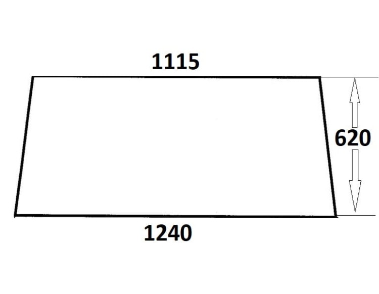 Szyba tylna do ciągnika Ursus (813)