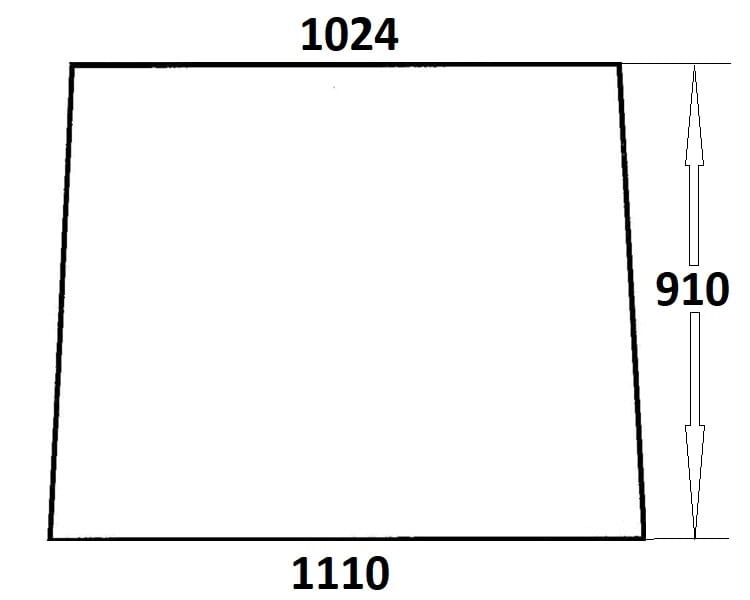 Szyba przednia do ciągnika Ursus (208)