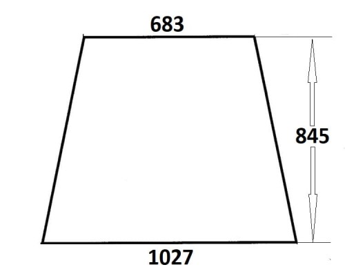 Szyba boczna lewa, prawa do ciągnika Ursus (211)
