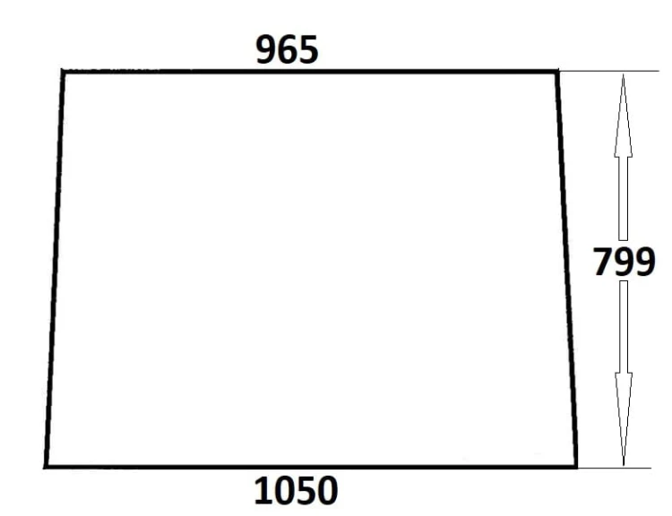 Szyba tylna do ciągnika Ursus (213)