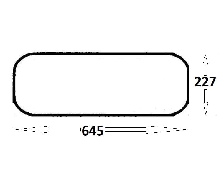 Szyba tylna dolna do ciągnika Ursus (214)